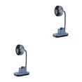 thumbnail image 3 of Kearding Ventilador de escritorio recargable con soporte para teléfono, dispositivo de refrigeración giratorio ajustable para sala de estar y Type2 NO2, 3 of 6