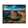 thumbnail image 2 of Stupell Industries Red Canyon Mesa Cliffs Surrounding River Water Photograph Luster Gray Floating Framed Canvas Print Wall Art, Design by Andy Crawford Photography, 2 of 5
