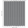thumbnail image 3 of Juego de una sola pieza (gris claro, 180 x 180 cm) Juego de cortinas de ducha sin perforaciones Lona para baño de hotel Cortina de baño engrosada Cortina divisoria para baño, molde para cortina de duc, 3 of 5