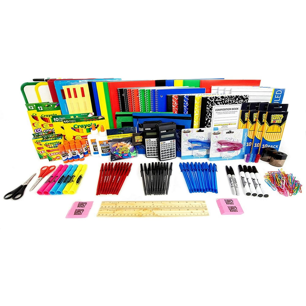 Mega Back to School Bundle 154 Piece School Supply Box Bundle
