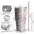 thumbnail image 6 of 30oz Pioneer Flower Tumblers Stainless Steel Tumbler with Lid and Straw,Vacuum Insulated Double Wall Travel Tumbler Cups Mug with Cleaning Brush for Coffee,Tea, 6 of 7