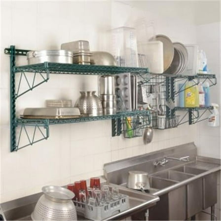 Focus Foodservice  EZ Wall; Wall Mount Basket - Chromate - 17.375 x 7.5 x 10 in