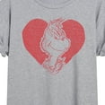thumbnail image 3 of The Grinch - Grinch Heart  - Juniors Ideal Flowy Muscle T-Shirt, 3 of 5