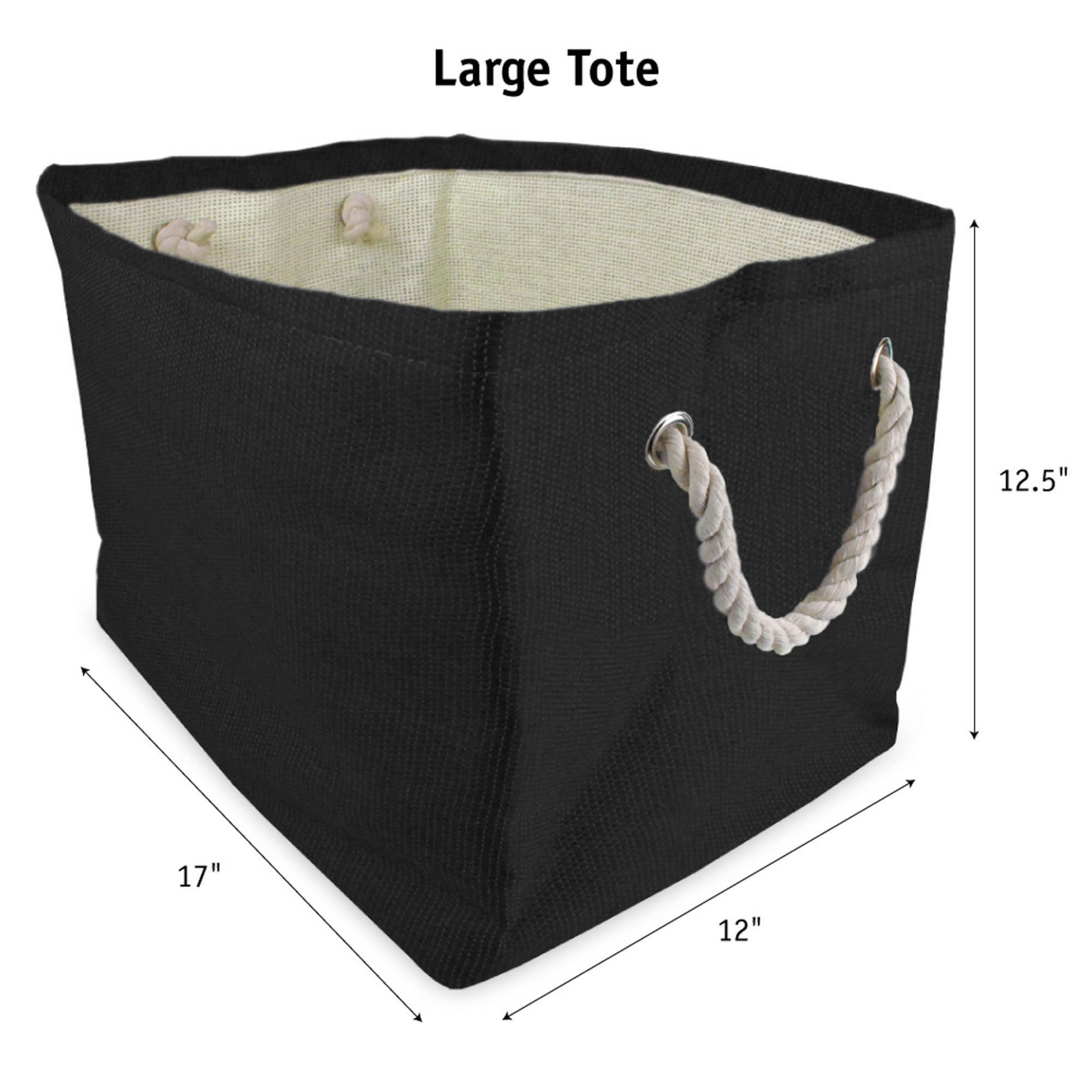 DII Paper Bin Solid Gray Rectangle Large 17x12x12
