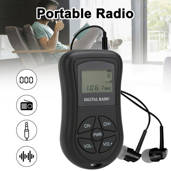 Pocket Radio, EEEkit Portable FM Radios with Good Reception, 3.5MM Headphone jack, Compact Transistor Radios Player Operated by 2 AAA Batteries for Jogging, Walking, Traveling