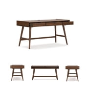 Signature Design by Ashley Lyncott 60 Mid-Century Home Office Desk, Brown