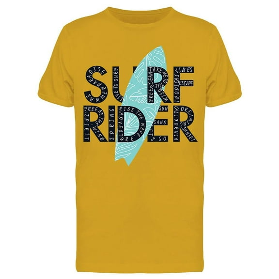 Surf Rider Board T-Shirt Men -Image by Shutterstock, Male Large