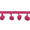 Fuchsia, variant on Expo Int'l 20 yards of 3/8" Pom Fringe Trim