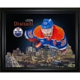 thumbnail image 1 of Leon Draisaitl Impression Encadrée Skyline 16x20 Edmonton Oilers, 1 of 5