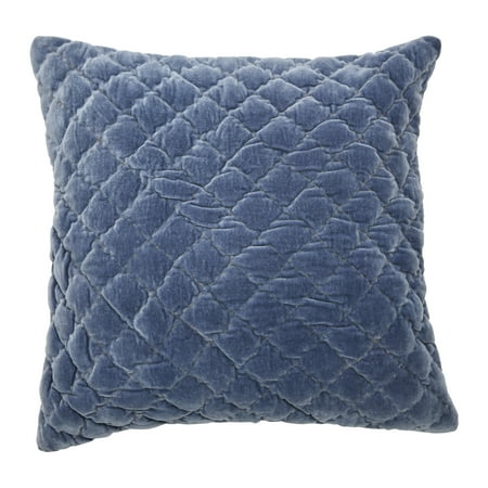 Creative Co-Op 20 Square Quilted Velvet Pillow Cover