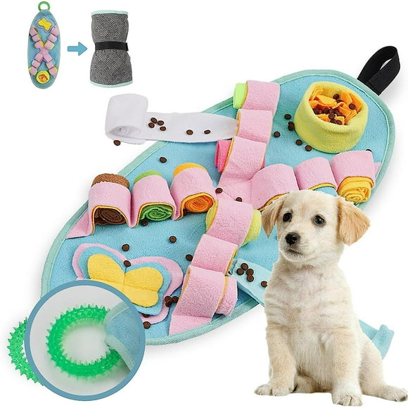 Jinsinto Dog Enrichment Toys, Dog Puzzle Toys For Puppies, Snuffle Mat For Small Dogs, Squeaky Dog Toys Puppy Chew Toys For Teething Small Dogs