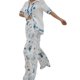 thumbnail image 5 of SAYOO - Conjuntos informales de 2 piezas para mujer, camisa de manga larga con botones, pantalones largos de cintura alta, ropa de salón, trajes de calle SAYOO Casual, 5 of 9