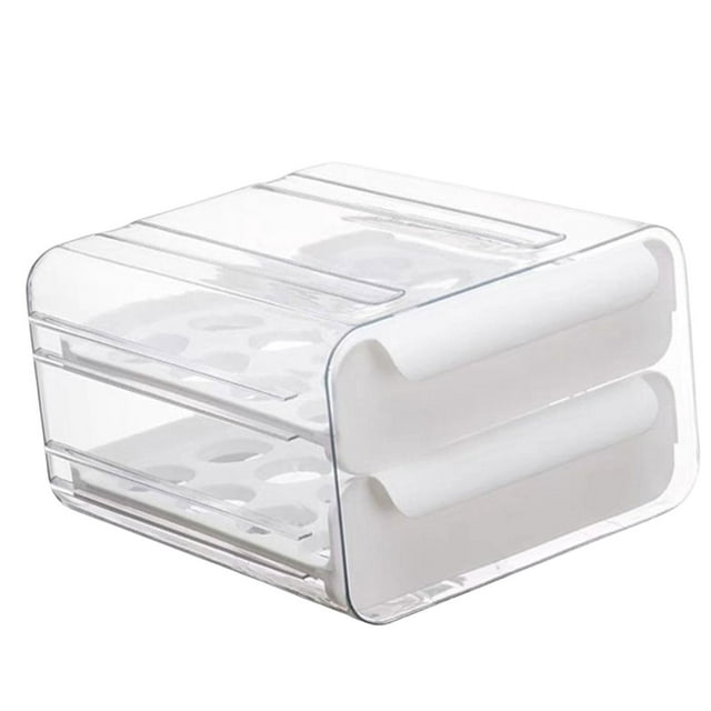 Contenedor de almacenamiento de huevos Caja de almacenamiento de huevos Estante de almacenamiento Organizador Contenedores Caja de almacenamiento de Blanco Sunnimix contenedor de almacenamiento de huevos