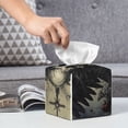 thumbnail image 4 of Kdxio Vintage Winged Rose Skull Print Tissue Box Cover,Square Decorative PU Leather Facial Paper Case Organizer Holder Dispenser for Bathroom,Night Stands,Desk,Car 5.2''X5.2''X5.2'', 4 of 6