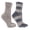 Taupe Gray, variant on Women's 2-Pair Velvet Slipper Socks Lavender Infused Peach & Grey OSFM By MinxNY