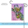 thumbnail image 3 of Toland Home Garden Neon Giraffe Giraffe Flag Double Sided 12x18 Inch, 3 of 5