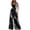 Black, variant on Jumpsuits For Women Casual Sleeveless Capri Pants Stripe One Piece Jumpsuits Baggy Overalls Date Night Beach Womens Summer Rompers L