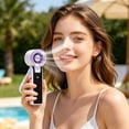 thumbnail image 1 of JZCHUNTOY Handheld Fan, 1 Piece Mini USB Rechargeable Electric Fan, 3 Speed Adjustable Compact Lightweight Cooling Device, Portable Pocket Size Personal Fan for Home Office Travel Outdoor Commute, 1 of 9