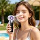 thumbnail image 1 of Handheld Digital Display High-Speed Small Fan USB Rechargeable Turbocharged Portable Fan With Powerful Wind, 1 of 9