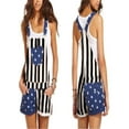 thumbnail image 6 of Unisex American Flag Overalls Adjustable Strap Bib Denim Shorts Romper July 4th One Piece Jumpsuit for Men Women, 6 of 6