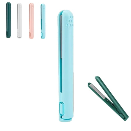 HPZZ Mini Dual-Purpose Curling Iron Curling Iron Flat Iron Mini Dual Curling Iron Portable 2-in-1 Curling Wand and Straightener for Women