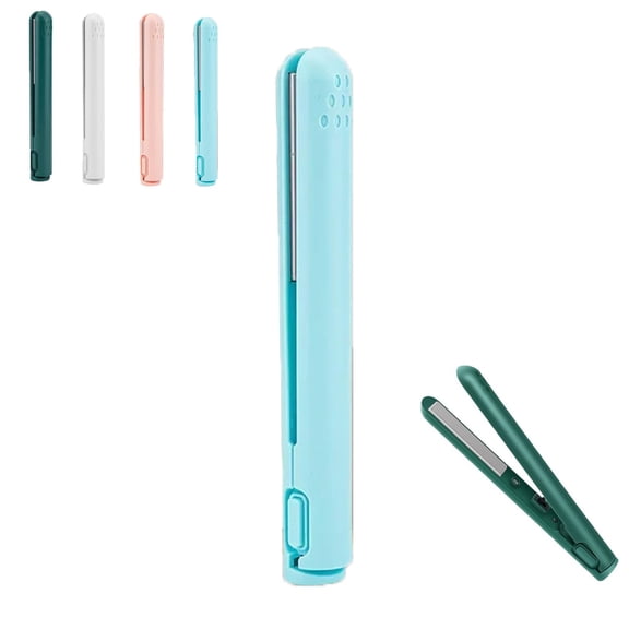 HPZZ Mini Dual-Purpose Curling Iron, Curling Iron, Flat Iron, Mini Dual Curling Iron, Portable 2-in-1 Curling Wand and Straightener for Women