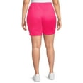 thumbnail image 3 of JMS Just My Size by Hanes Women's Plus Size Pull On Shorts with Pockets, Single and 2-Pack, 9” Inseam, Sizes 0X-4X, 3 of 6