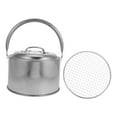 thumbnail image 6 of Hemoton Portable Fire Pit and Grill Equipment with for Outdoor Kitchen Use Silver Iron 1 Set, 6 of 8