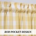 thumbnail image 3 of GymChoice Cafe Curtains,Buffalo Plaid Gingham Check Short Tier Curtains for Kitchen Bathroom Window Curtain for Bathroom or Kitchen Curtains, 3 of 8