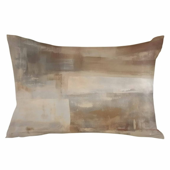 Oil Painting Abstract Art Contemporary Queen Size Pillow Cover, Pillowcase Protectors with Zipper, Breathable Decorative Throw Pillow Case Cover, Pillow Shams for Couch Sofa 20x30Inch