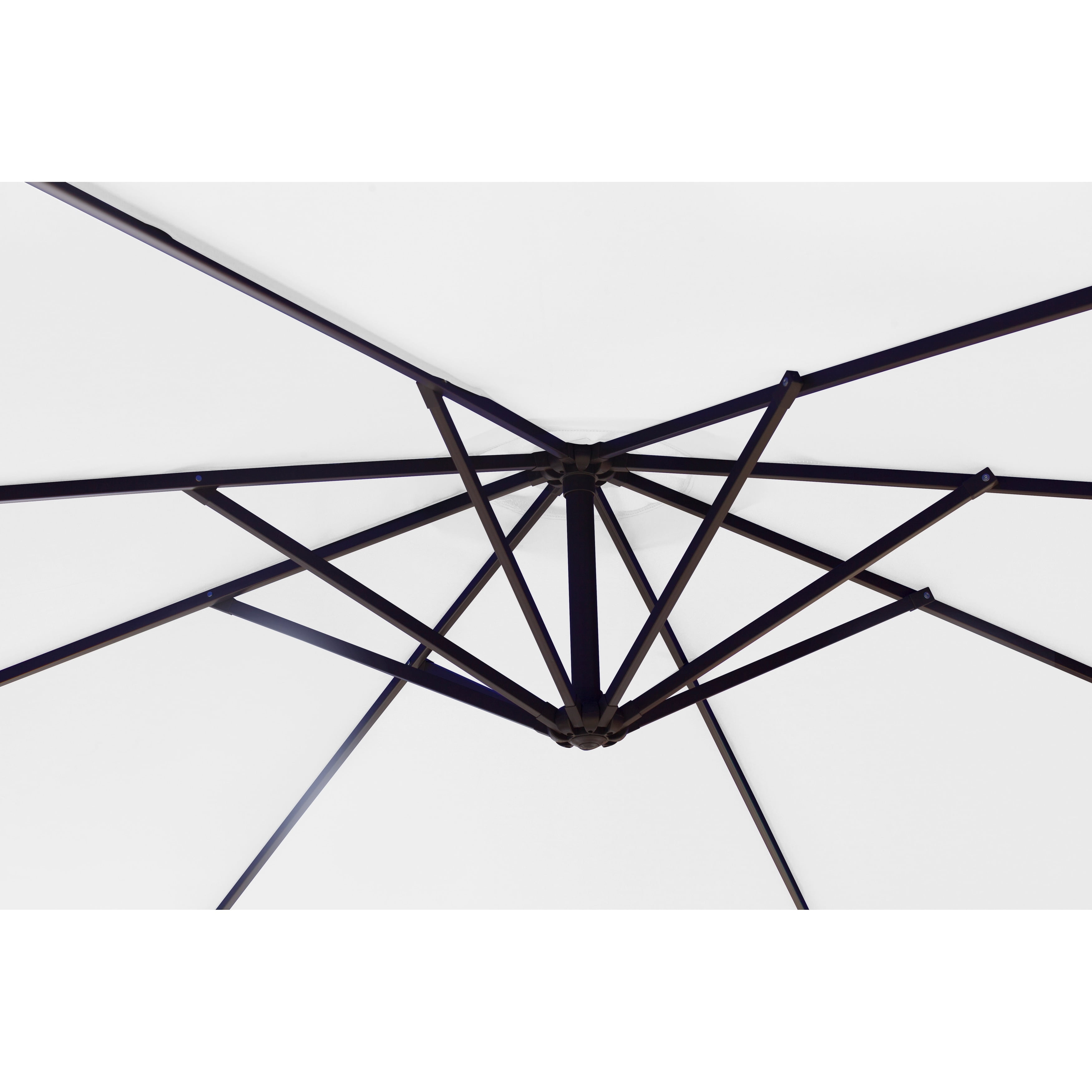 Westin Outdoor 9801012 10 ft. Cantilever Hanging Patio Umbrella, White