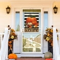 thumbnail image 5 of Welcome Fall House Flags for Outdoor Decoration Black Stripes with Pumpkins Large Yard Flag,Seasonal Decorative Decor for Thanksgiving Harvest Autumn Holiday Outside 28x40 Inch Double Sided, 5 of 6