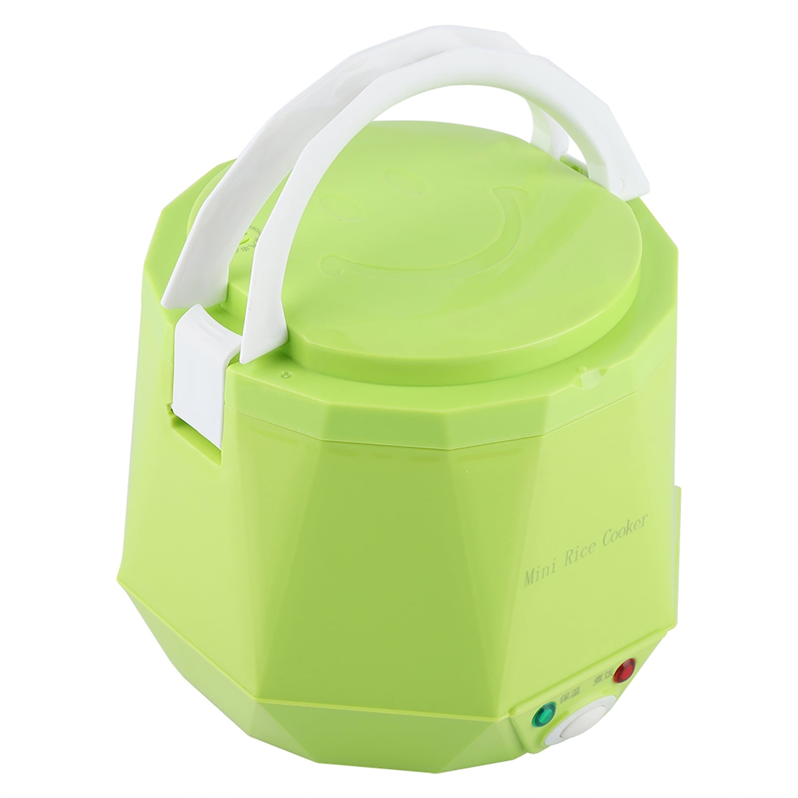 Nieyigj 1.6L Portable Electric Rice Cooker for 24V Truck, Green - 140W Food Steamer and Multicooker for Travel (7.1 inches / 18 cm)