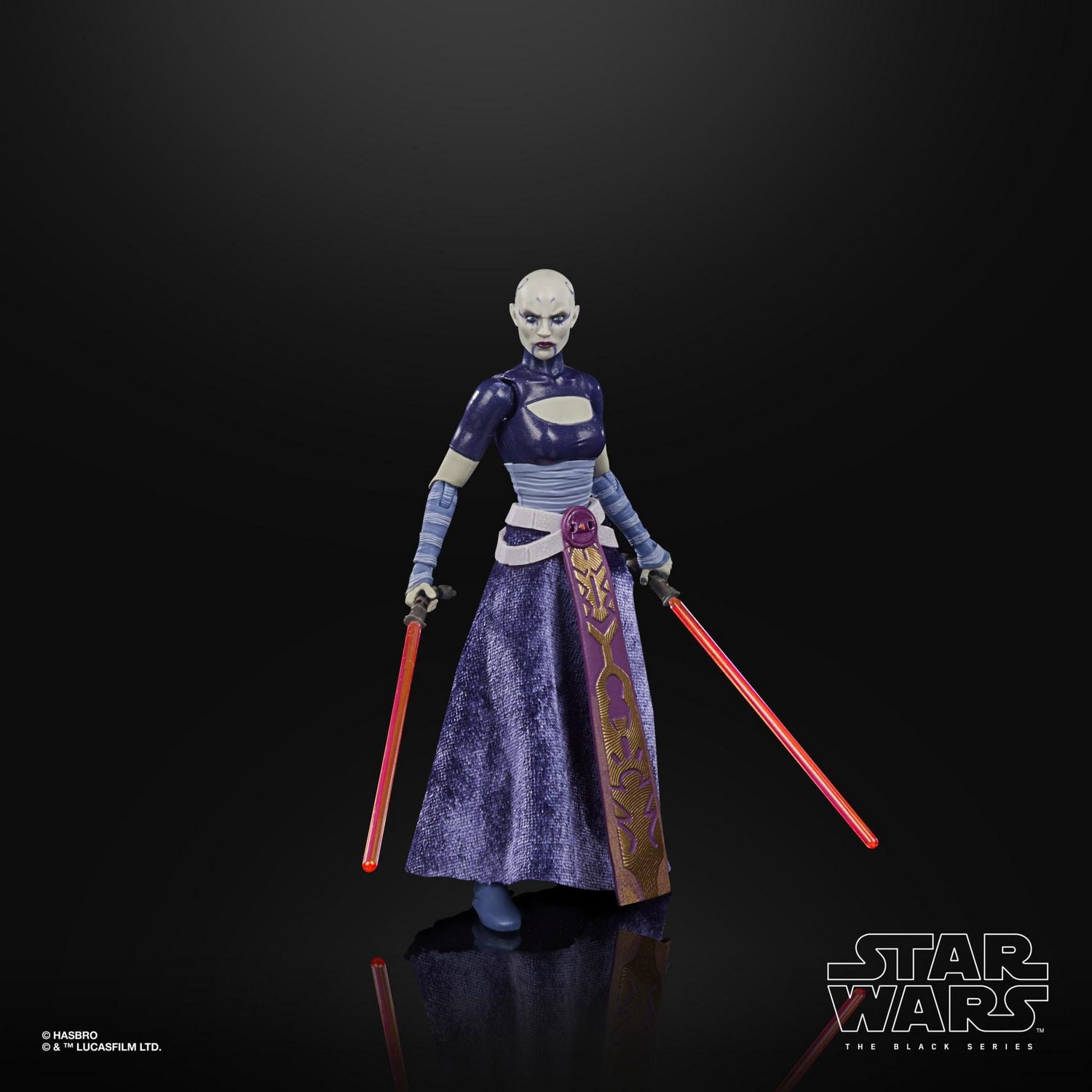 Star Wars The Black Series Asajj Ventress Toy 6-Inch Scale Star Wars: The Clone Wars Collectible Action Figure, Toys For Kids Ages 4 and Up
