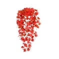 thumbnail image 1 of Rama de hoja de arce artificial, follaje otoñal artificial, arce falso de plástico para decoración del hogar, oficina y bodas, rama otoñal realista para jarrón, centro de mesa y arreglo de mesa., 1 of 6