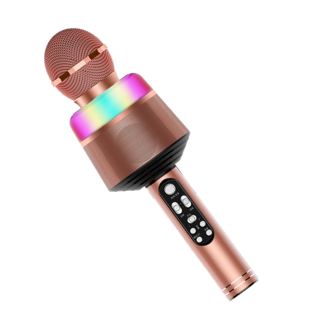 Micrófono inalámbrico sweethay con Altavoz dinámico color rosa dorado