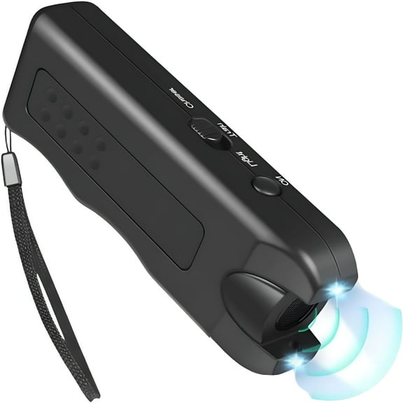 GJX Ultrasonic Dog Repeller, Dog Bark Deterrent Device Rechargeable, Remote Anti Barking Devices Dog Chaser, Professional Dog Training Bark Box Sonic Barking for Indoor Outdoor Use (with Battery)