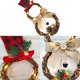 thumbnail image 3 of Adorno colgante de corona de Navidad, adornos de corona de muñeco de nieve de Navidad con decoración de luz Led, 3 of 4