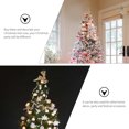 thumbnail image 3 of FELTECHELECTR 12 adornos para copas de árbol de Navidad, diseño de ciervo para fiestas navideñas., 3 of 6