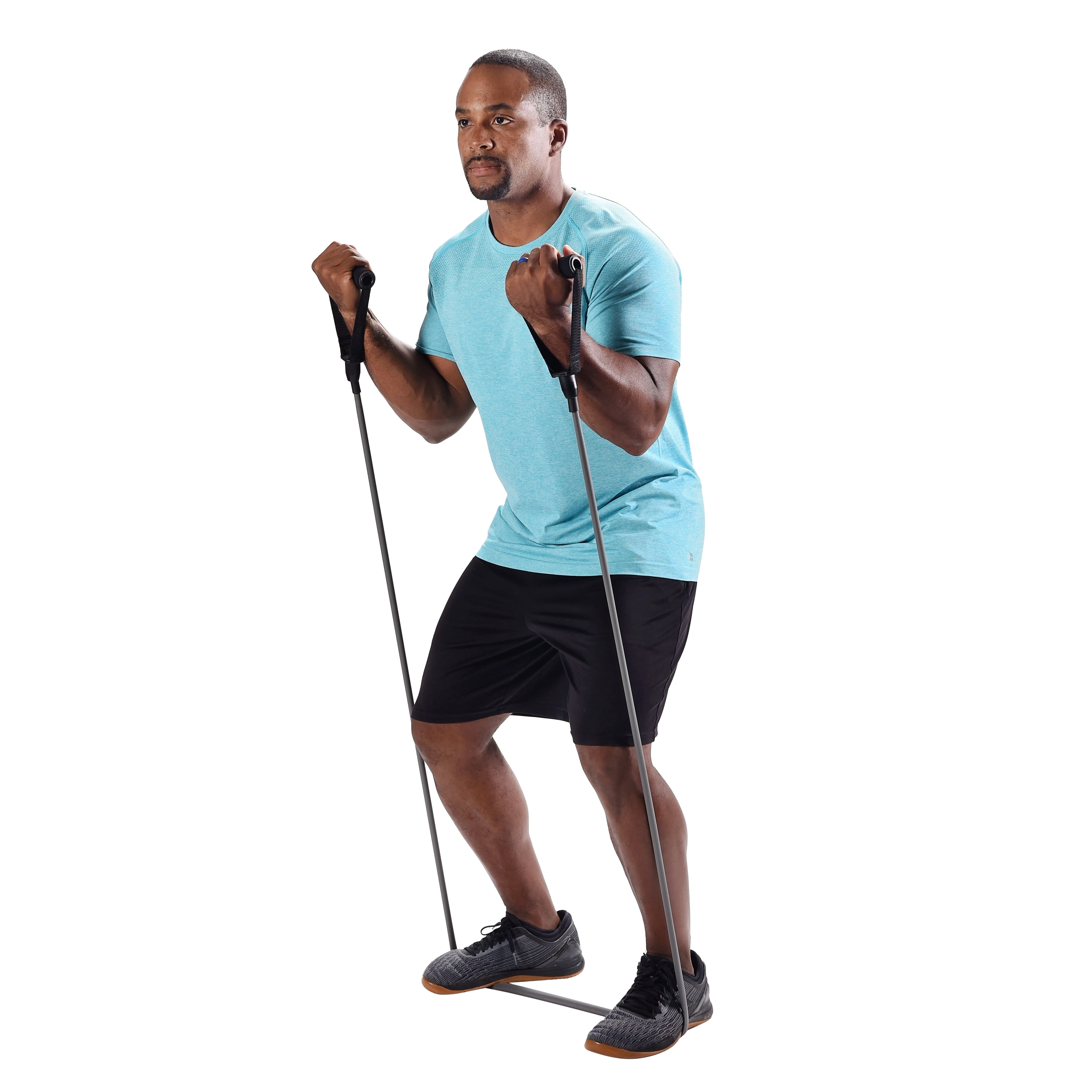 Athletic Works Resistance Tube Exercise Band, Heavy Resistance, Gray