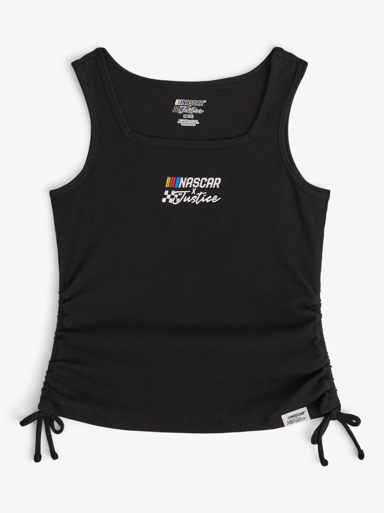 Justice Girl's NASCAR X Justice Collab Cinch Tank, Sizes XS - XLP
