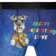 thumbnail image 4 of Autism Awareness Schnauzer Accept Understand Love All Over Print Boxer Briefs Underwear for Men Dad Miniature Schnauzer Dog Lover - 12003, 4 of 6