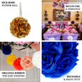thumbnail image 4 of CHOK 2 Pack | 7” Mauve Flower Ball Silk Rose Pomander Kissing Ball, 4 of 11