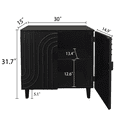 thumbnail image 4 of Tcbosik Buffet Cabinet with Storage, Sideboard with 2 Doors, Cupboard for Kitchen, Dining Room, Living Room, Easy Assembly, Black, 4 of 9