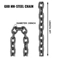 thumbnail image 4 of 5FT Chain Sling 3/8" x 5' Double Leg G80 - 11,000lbs Capacity Lifting Chain with Hooks for Heavy Duty Lifting, Transport & Rigging, 4 of 7