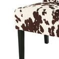 thumbnail image 3 of Dining Chair Pair - Armless Contemporary Eating Style Rubberwood Beige Velvet Upholstered Seats 2pcs Chairs Modern Design Material In Color, 3 of 7