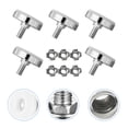 thumbnail image 2 of 8 juegos de patas niveladoras giratorias y ajustables para muebles con tornillos (colores surtidos), 2 of 5