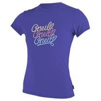 O'Neill Girls Premium Skins Upf 50  Short Sleeve Sun Shirt, Cobalt, 4