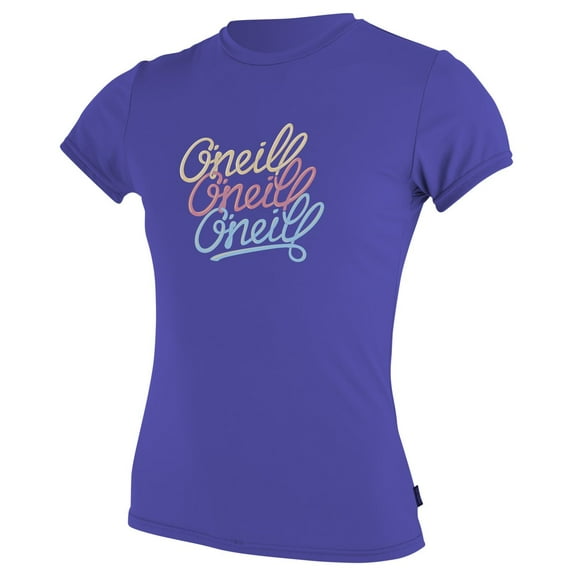 O'Neill Girls Premium Skins Upf 50  Short Sleeve Sun Shirt, Cobalt, 4