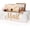 White, variant on Wooden Mail Organizer Countertop | Farmhouse Black Mail Holder for Wall | Rustic Desk Mail Sorter Basket Letter Holder for Home Office Entryway Decor